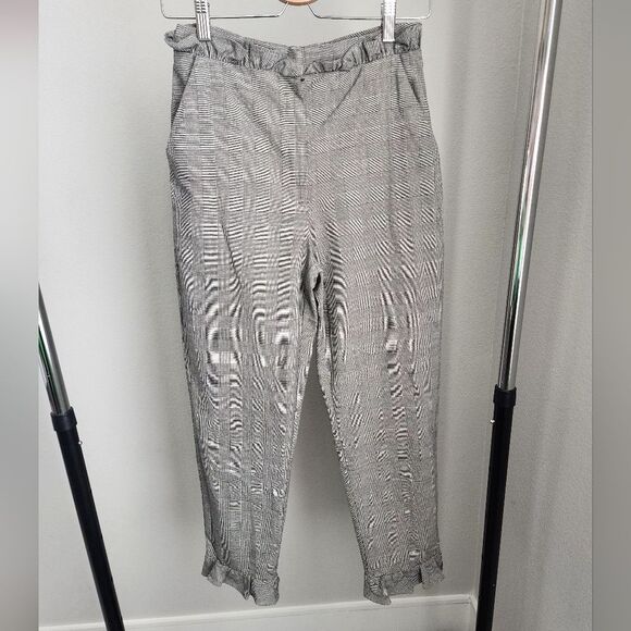 H&M Ankle Plaid Pants size 6 - Picture 1 of 7